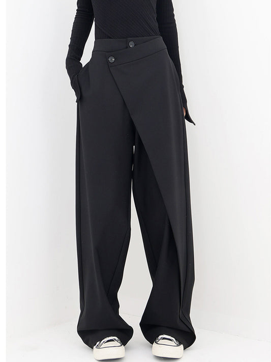 AMNA© Style Revolution | Asymmetriske baggy bukser med komfortabelt design