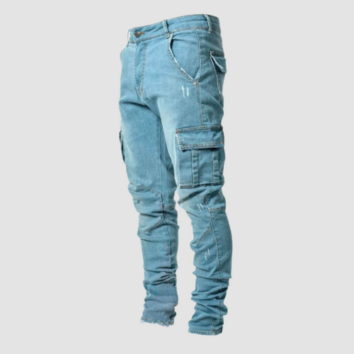 Delmer FlexiFit | Ultra-komfortable cargo-jeans til afslappet stil