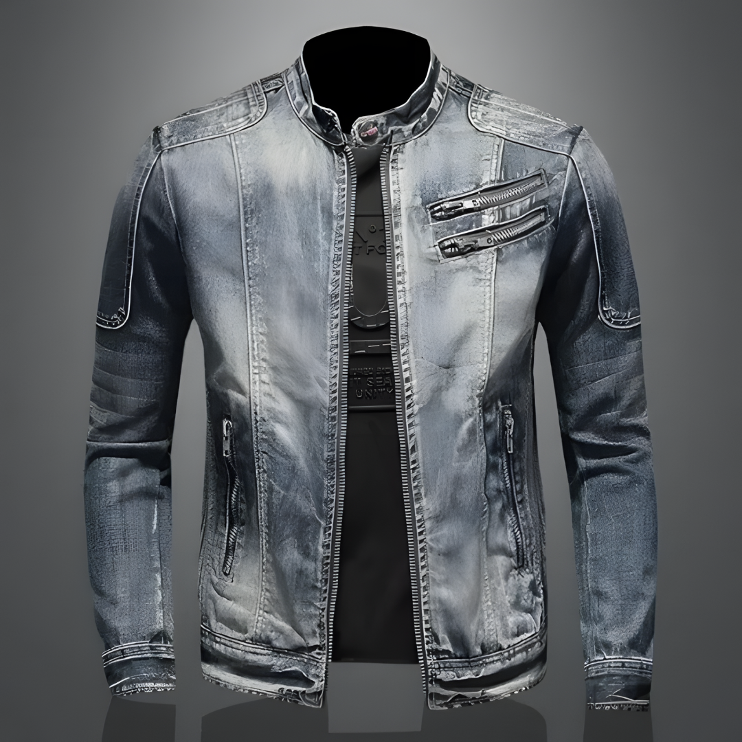 DenimTraum | Tidløs biker-denimjakke til stilfulde eventyr