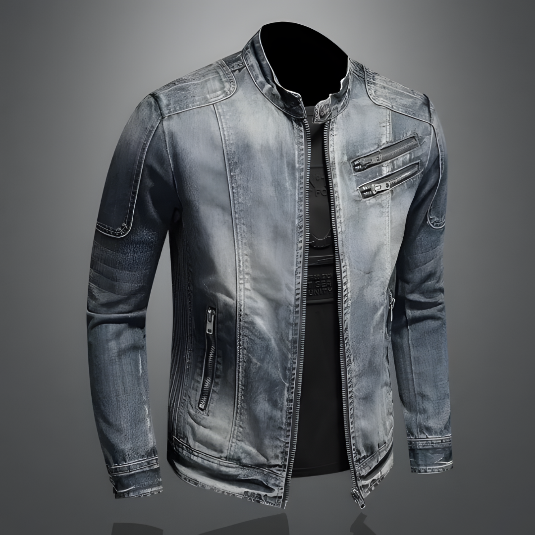 DenimTraum | Tidløs biker-denimjakke til stilfulde eventyr
