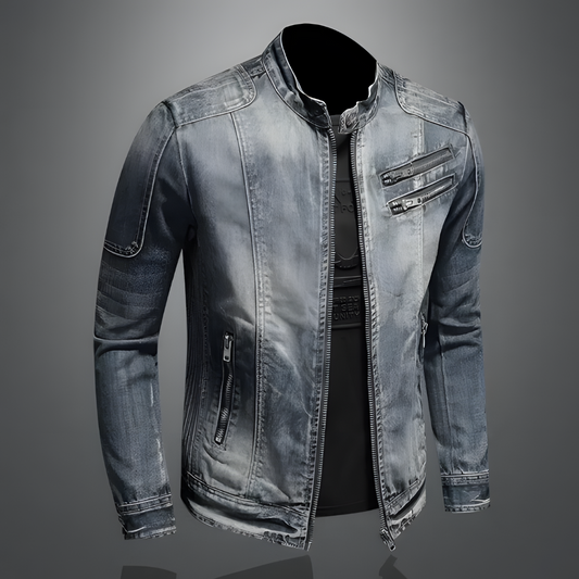 DenimTraum | Tidløs biker-denimjakke til stilfulde eventyr