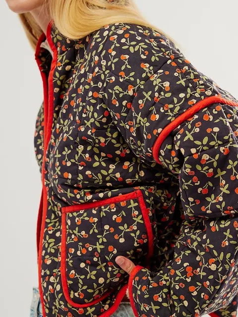DorothyBlütenzauber | Elegant vintagejakke med blomsterprint