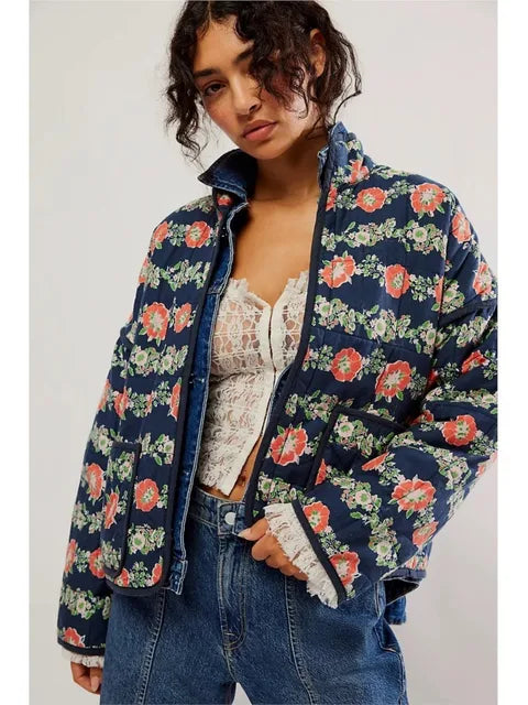 DorothyBlütenzauber | Elegant vintagejakke med blomsterprint